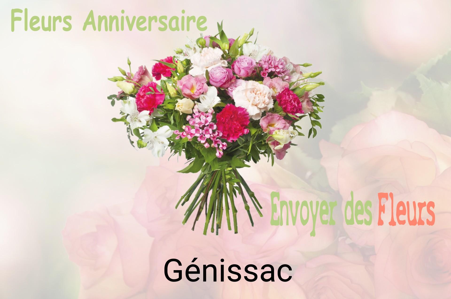 Bouquet de fleurs d’anniversaire livré à Génissac