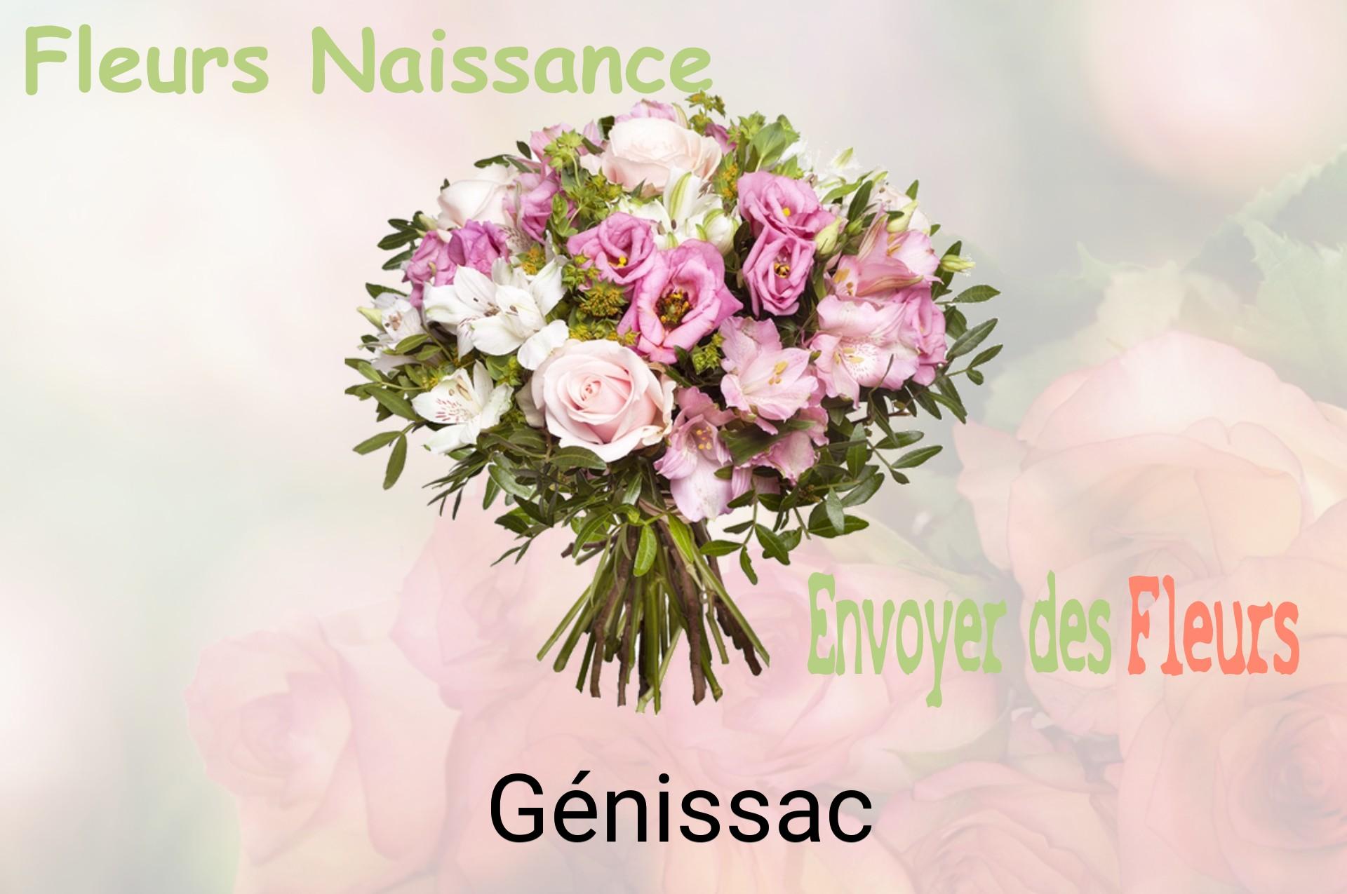 Bouquet de fleurs de naissance livré à Génissac